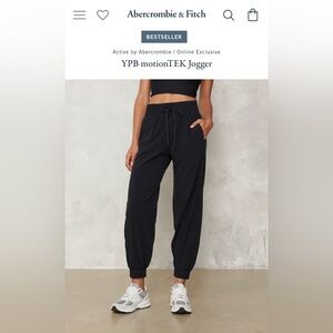 Abercrombie & Fitch YPB motionTEK Jogger in Black Size Small
